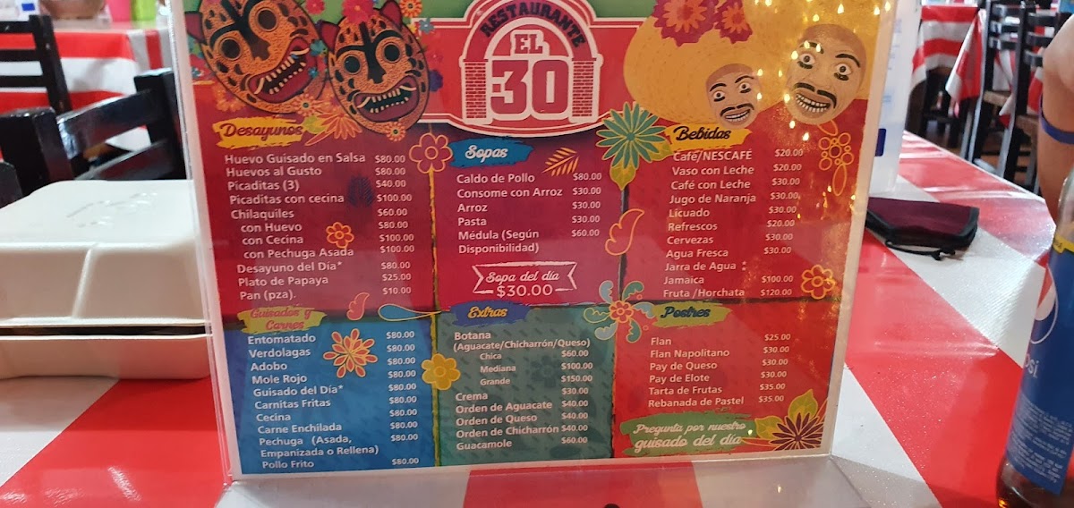 Restaurant El 30 Menu - Image 3